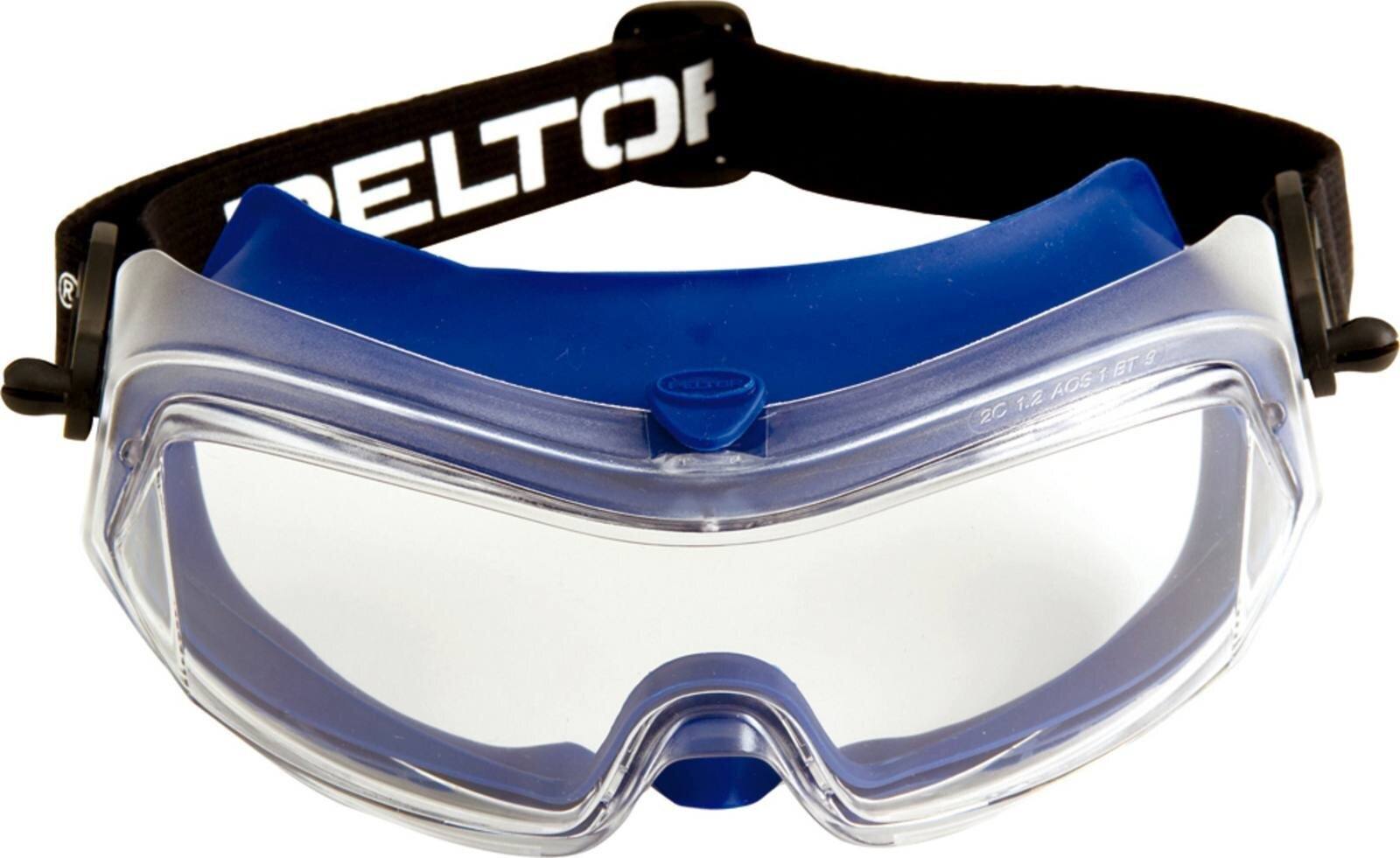 Gafas de protección 3M Modul-R DX/UV, PC, transparentes, ligeras, perfil finoVentilación indirecta, cinta de nylon, incl. bolsa de microfibra ModulR
