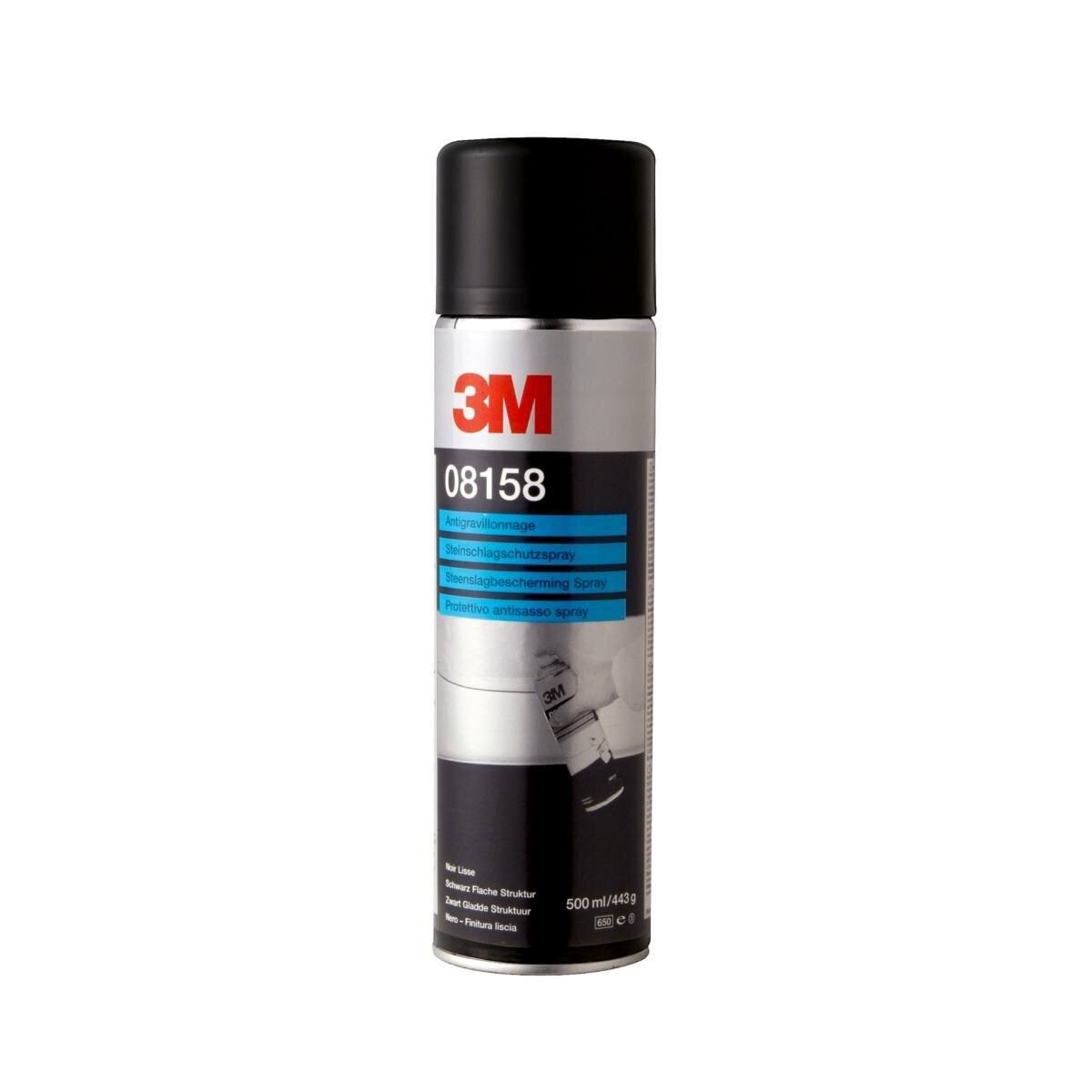 3M Steinschlagschutz-Spray / mit flacher Struktur, Schwarz, 500 ml #08158