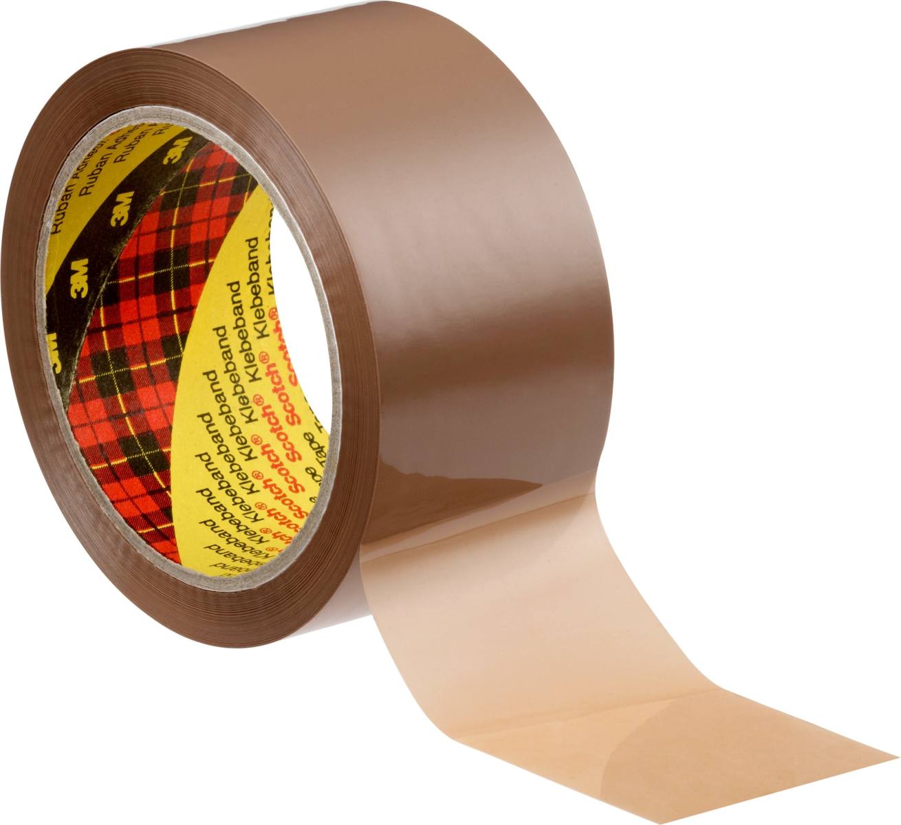 3M Scotch ruban adhésif d'emballage 371, brun, 75 mm x 990 m, 0,048 mm