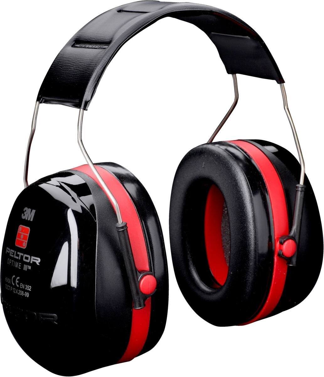 3M Peltor Optime III oorkappen, hoofdband, zwart, SNR = 35 dB, H540A
