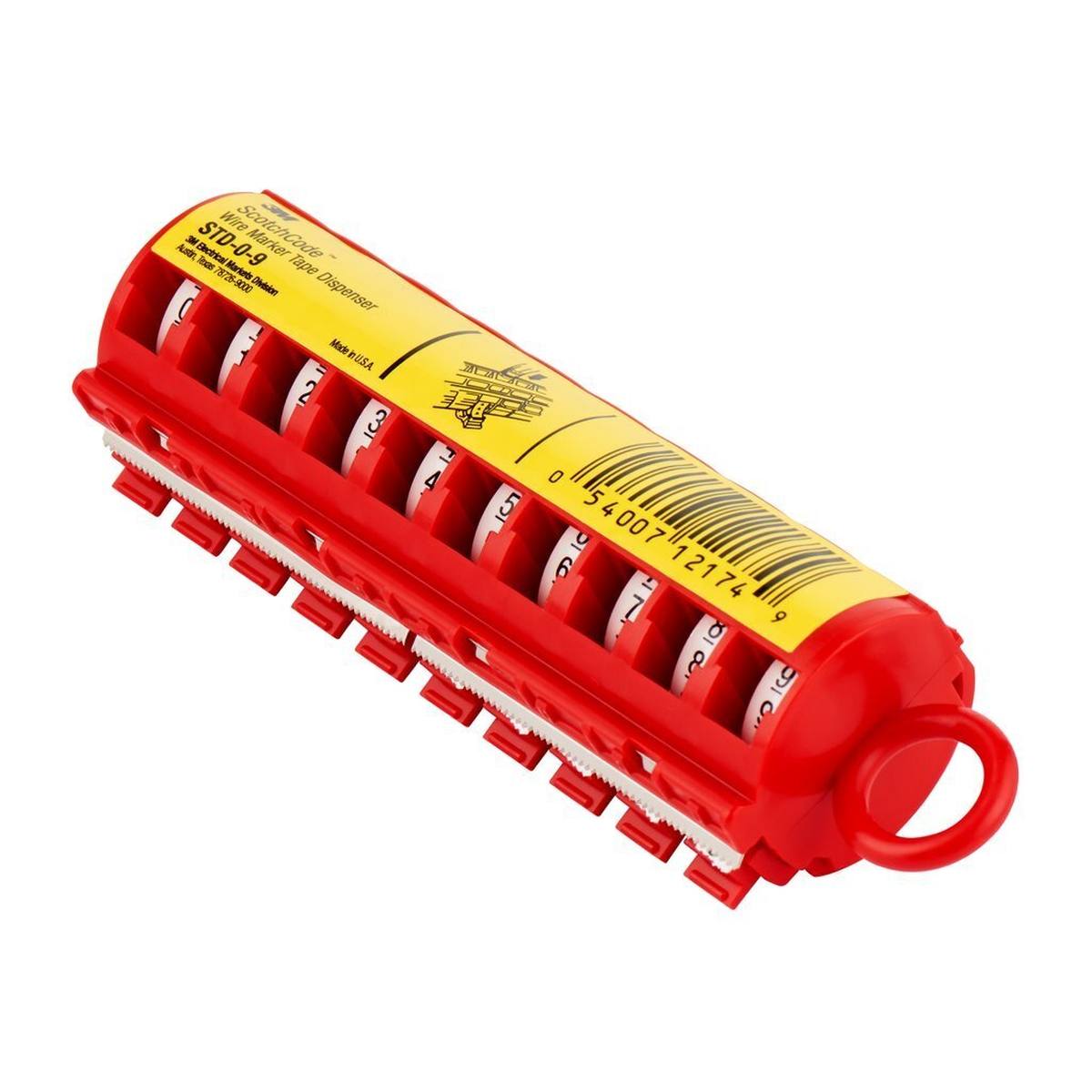 3M ScotchCode STD-0/9 cable marker dispenser, with digits 0-9