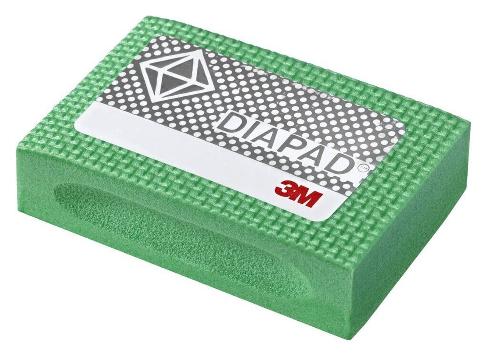 3M Hand sanding block flexible diamond 6200J, 55 mm x 90 mm, 25 mm, N250, green standard