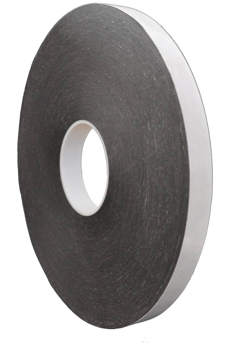 S-K-S 865P Double-sided PE foam adhesive tape with modified acrylic adhesive, 38 mm x 50 m, 0.8 mm, black