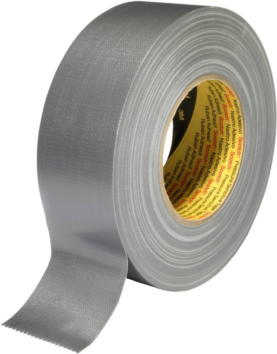 3M 389 Fabric tape, 50 mm x 50 m, silver