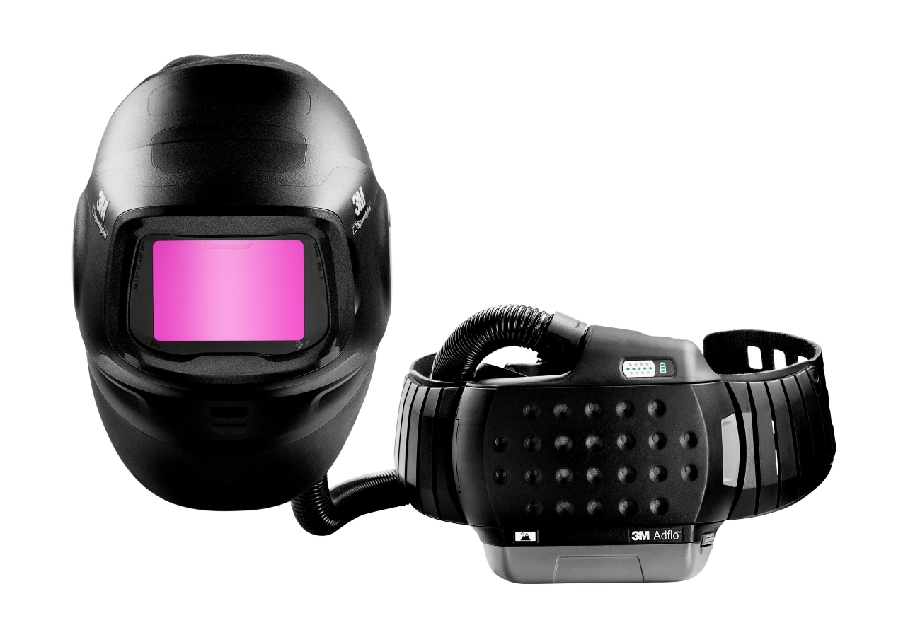 3M Speedglas Máscara de soldar de alto rendimiento G5-01 con protección respiratoria de soplado 3M Adflo, filtro de soldadura automático 3M Speedglas G5-01VC, consumibles, batería de alto rendimiento y bolsa de almacenamiento, H617839