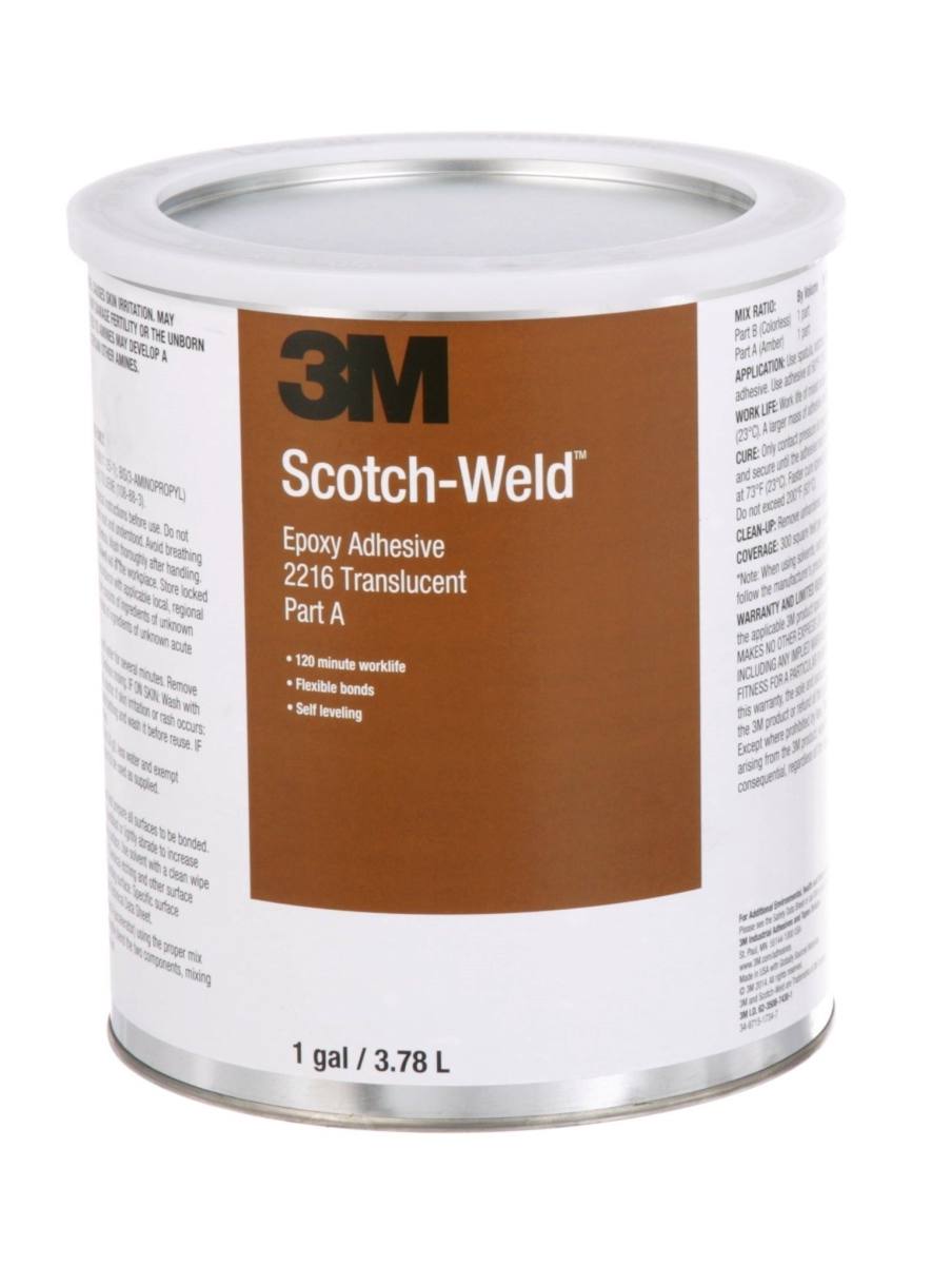 3M Scotch-Weld Adhesivo de construcción de 2 componentes a base de resina epoxi 2216 Parte A, gris, 20 l