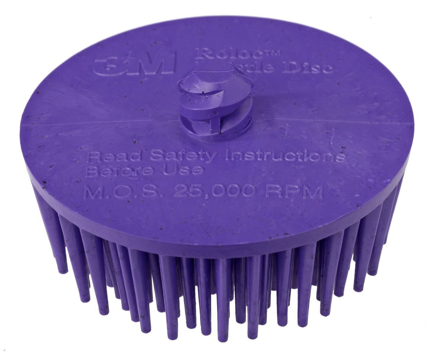 3M Scotch-Brite Roloc Bristle Disc RD-ZB, purple, 50.8 mm, P36 #07536