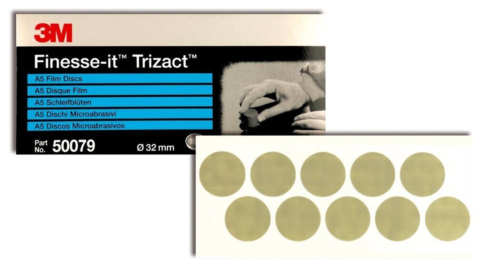 3M Trizact Stikit Zelfklevende schuurschijf 464LA, 32 mm, A3, 500 stuks / rol