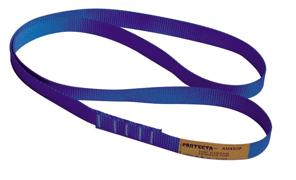 3M PROTECTA Eslinga de cinta AM450/60 con 25 mm de anchura, 0,6 m de longitud, azul , 0,6 m
