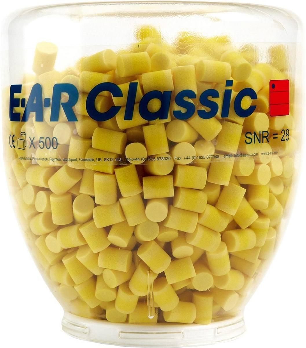 3M E-A-R Classic II embout distributeur pour distributeur OneTouch Pro, 500 paires, jaune, SNR=28 dB, PD01200