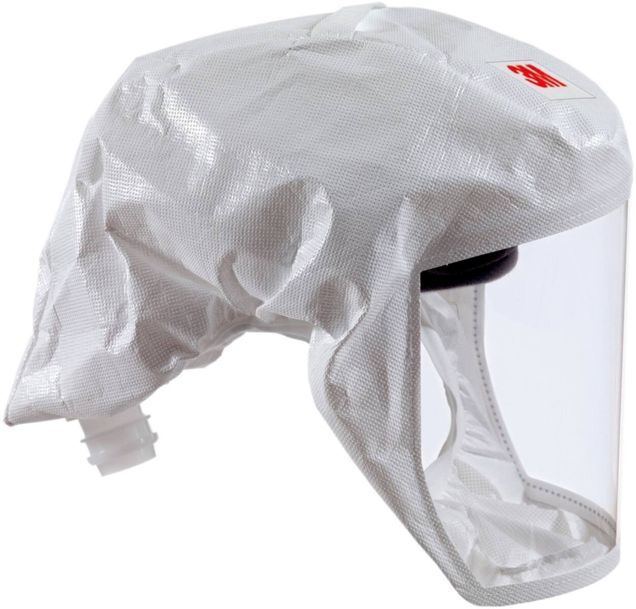 Cagoule légère à usage unique 3M Versaflo S133S, avec support de tête intégré, blanche, matériau textile universel, taille S/M - Matériau : Web 24