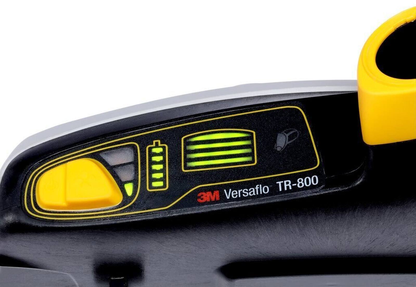 3M TR-819E IS Versaflo-Starterpaket Ex-Schutz mit Gebläseeinheit TR-802E, 1x A2P Filter, 2x Vorfilter, Standard-Gürtel, 1x Batterie, Werkzeug zur Befestigung der Batterie, Ladegerät, BT-30 längenverstellbarer Luftschlauch, Luftstromindikator