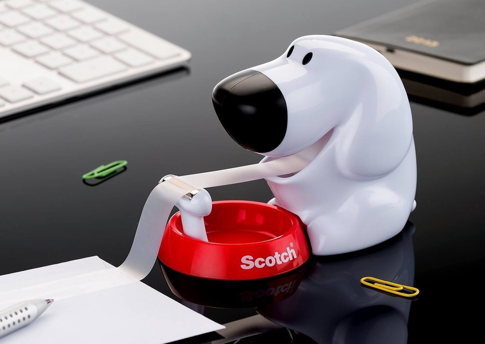 3M Dispensador manual Scotch dog + 1 rollo de cinta adhesiva Scotch Magic 19 mm x 8,89 m