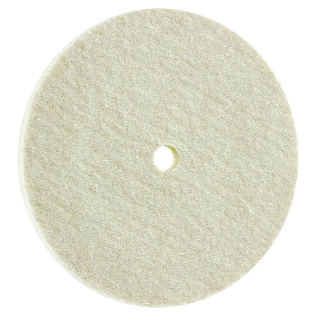 FIX KLETT felt disc, 125 mm x 10 mm, Merino, Velcro
