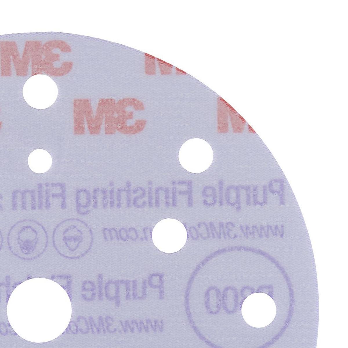 3M Hookit 260L+ Purple grinding discs / 15 holes, 150 mm, P800