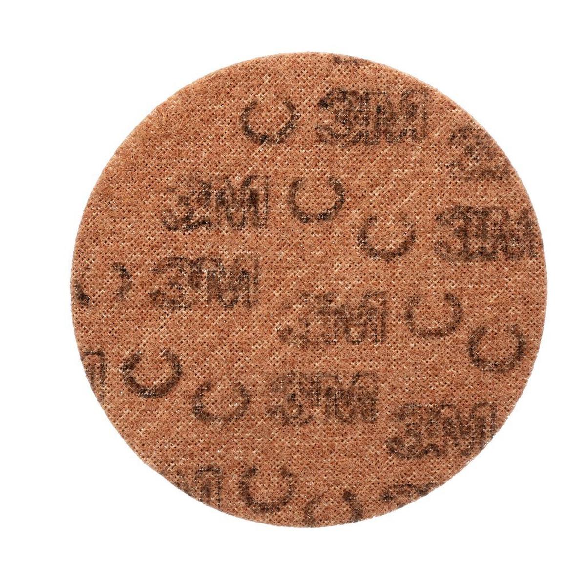 3M Scotch-Brite disco in tessuto non tessuto SC-DH senza centratura, marrone, 115 mm, A, ruvido #65333
