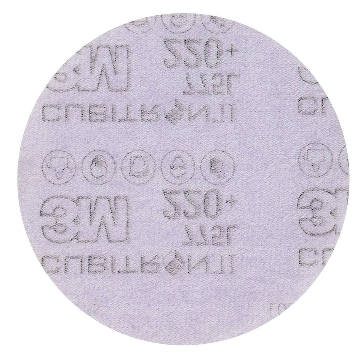 3M Cubitron II Hookit film disc 775L, 125 mm, 220+, unperforated #744224