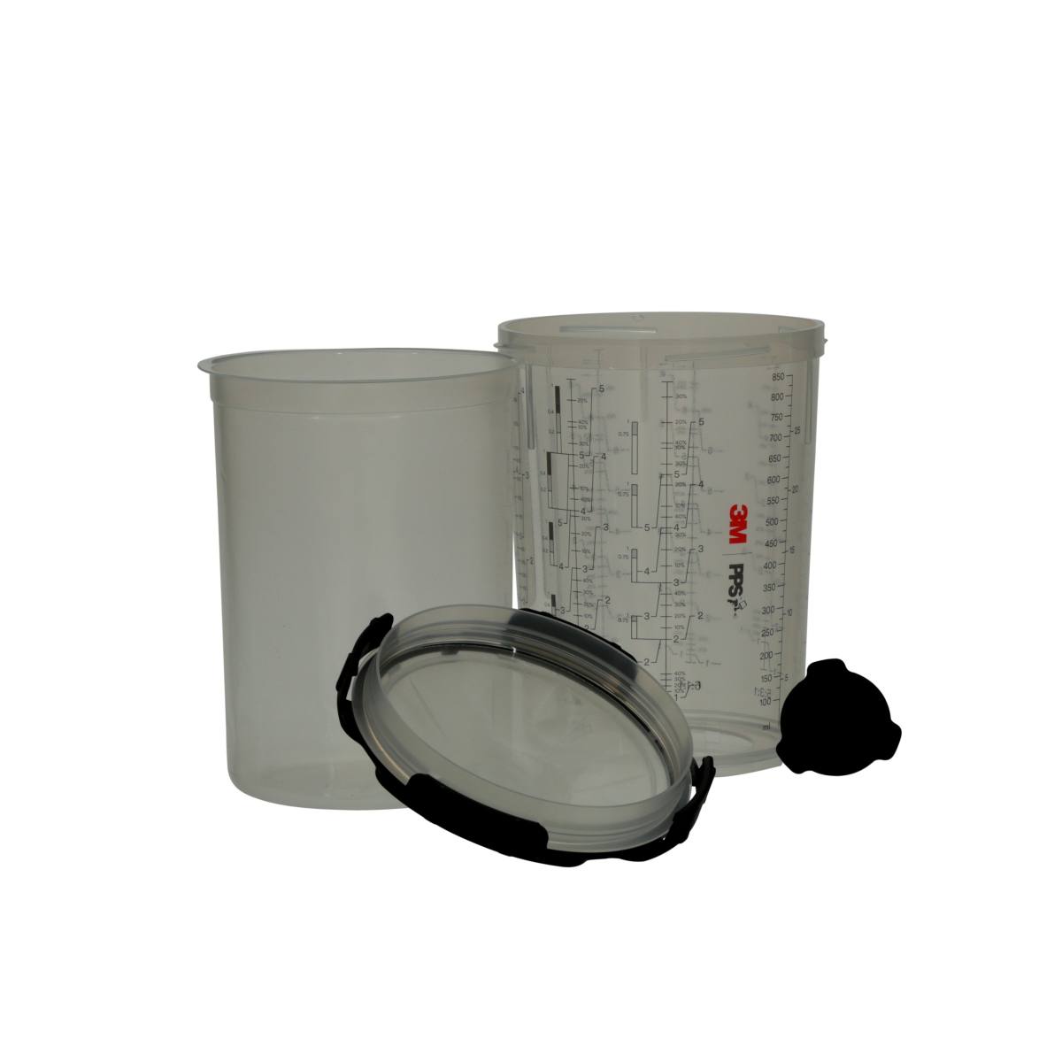 3M PPS Series 2.0 set, large, 850 ml, 125Î¼ filter, 50 inner cups / 50 lids / 32 sealing caps / 1 outer cup #26740