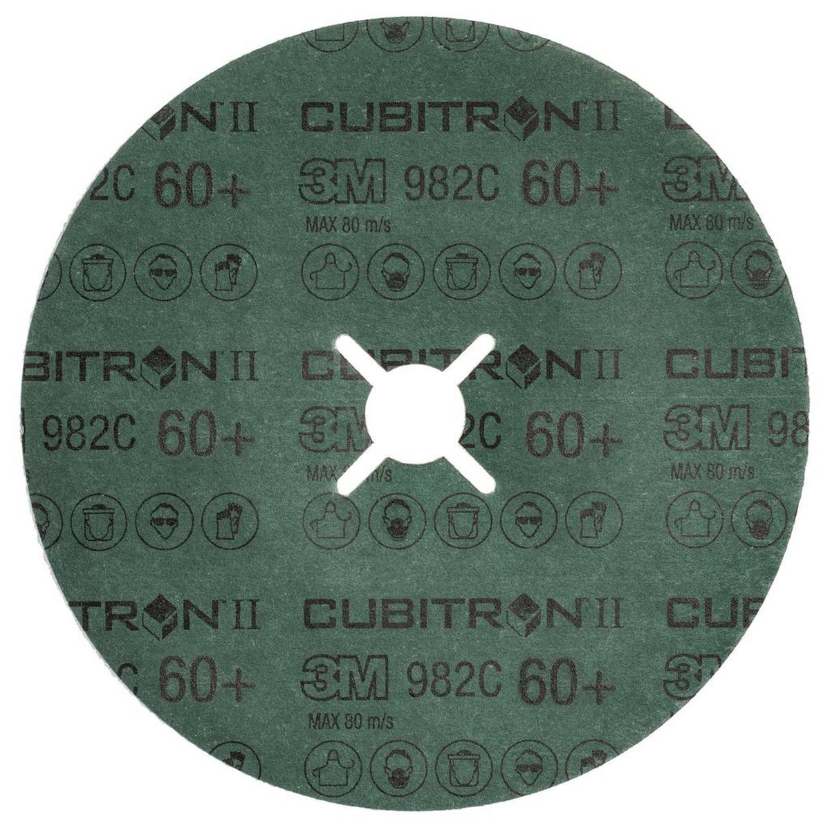 Disco de fibra 3M Cubitron II 982C, 180 mm, 22,23 mm, 60 #464049