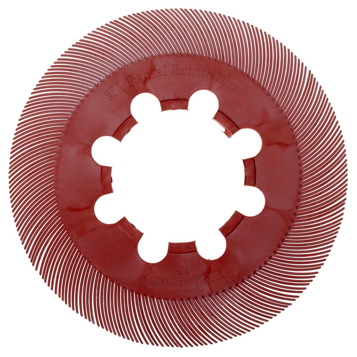3M Scotch-Brite Segmentos radiales simples BB-ZB, rojo, 152,4 mm, P220, tipo C #33057