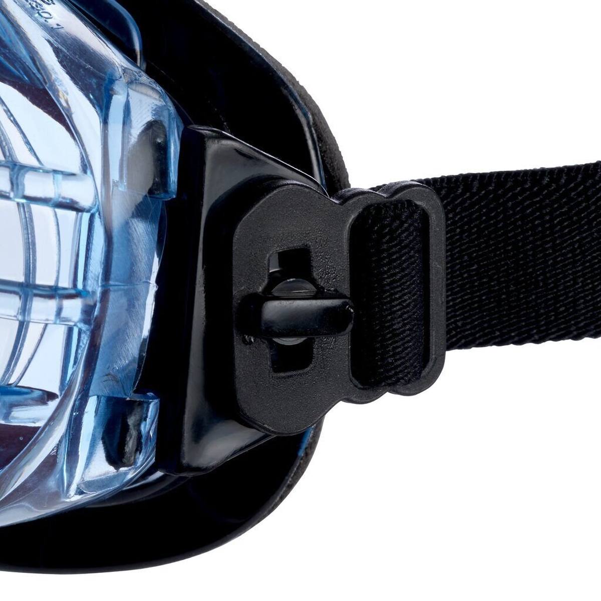 3M Gafas de protección Fahrenheit para cascos con revestimiento de acetato/hardio AS/AF/UV, PC, transparentes, con espuma, no ventiladas, cinta de nylon, incl. bolsa de microfibra FheitSAH