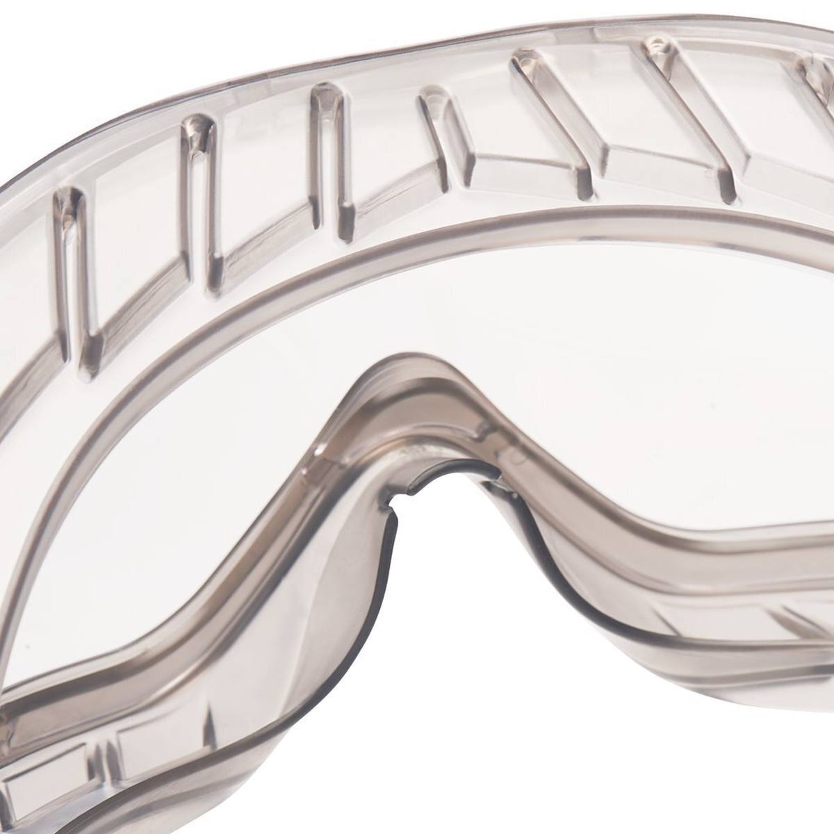 3M 2890S Gafas de visión total AS/AF/UV, PC, sin ranuras de ventilación (estancas al gas), bisagras ajustables