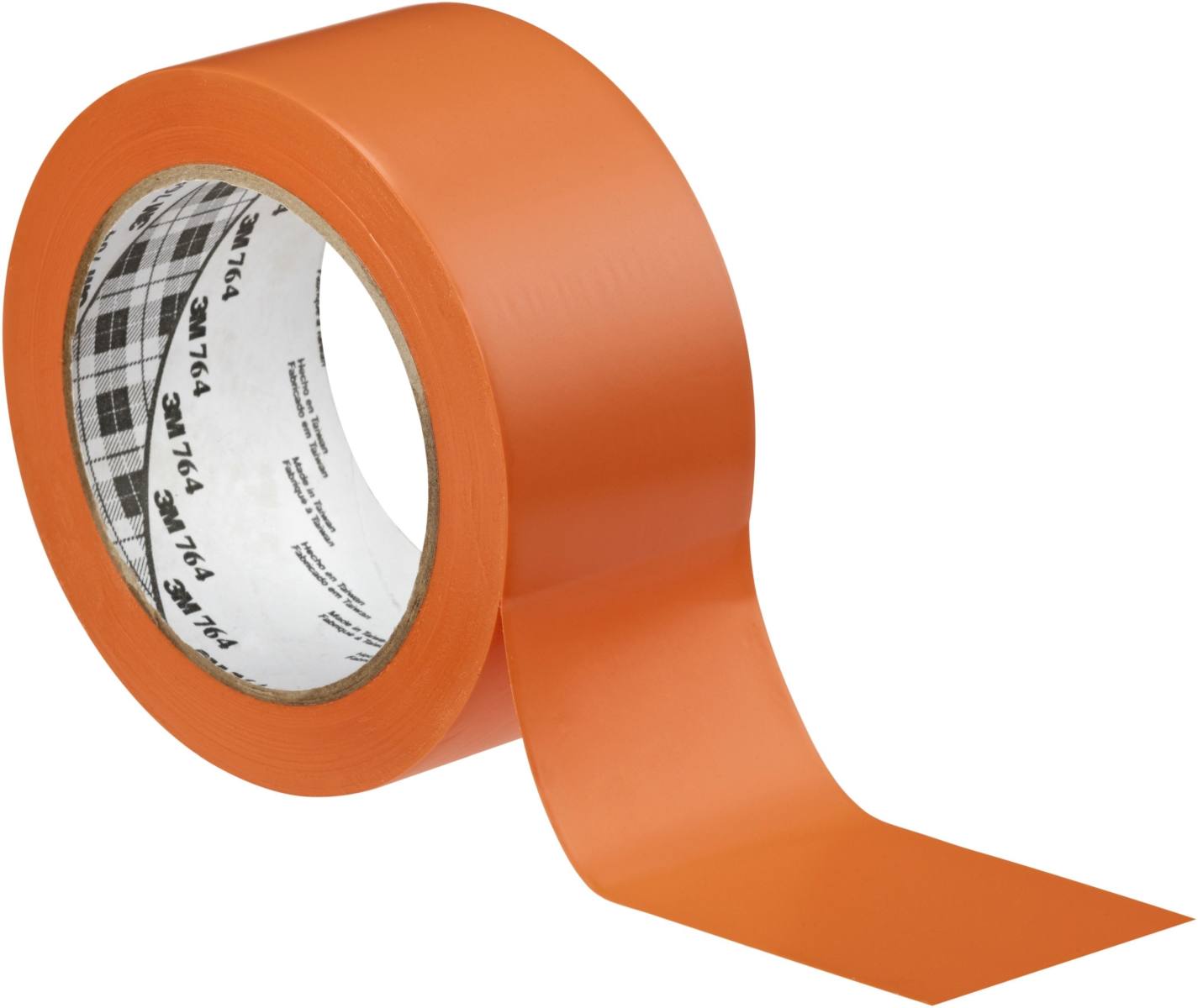 3M Cinta adhesiva multiuso de PVC 764, naranja, 50 mm x 33 m, empaquetada individualmente para mayor comodidad