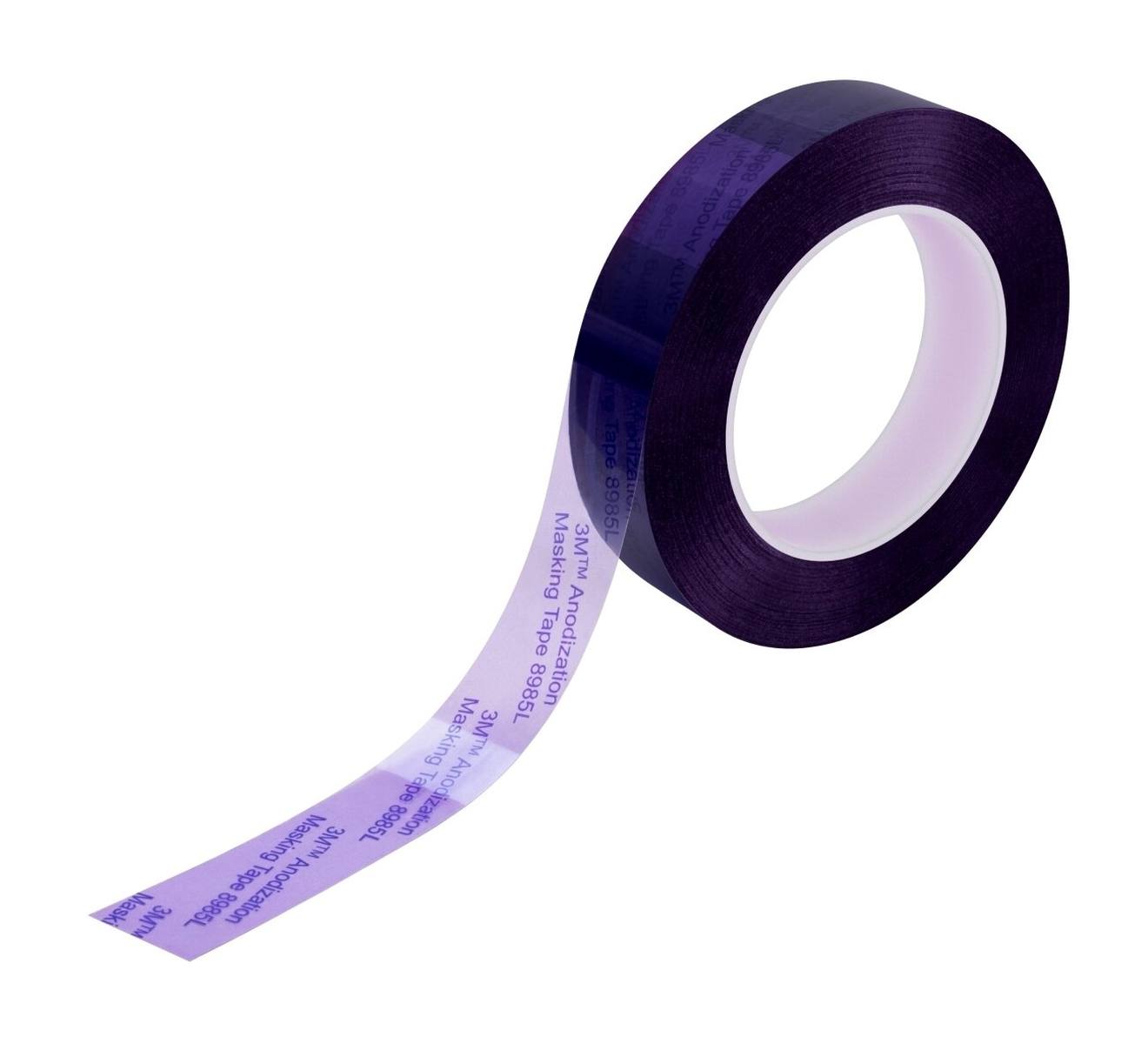 3M ruban adhésif de masquage en polyester Anodization Masking Tape 8985L, violet, 50 mm x 66 m