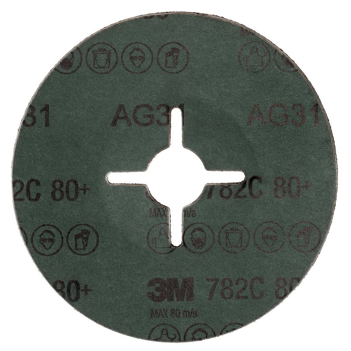 3M 782C Disques abrasifs sur fibres 115mm P80+ #779912
