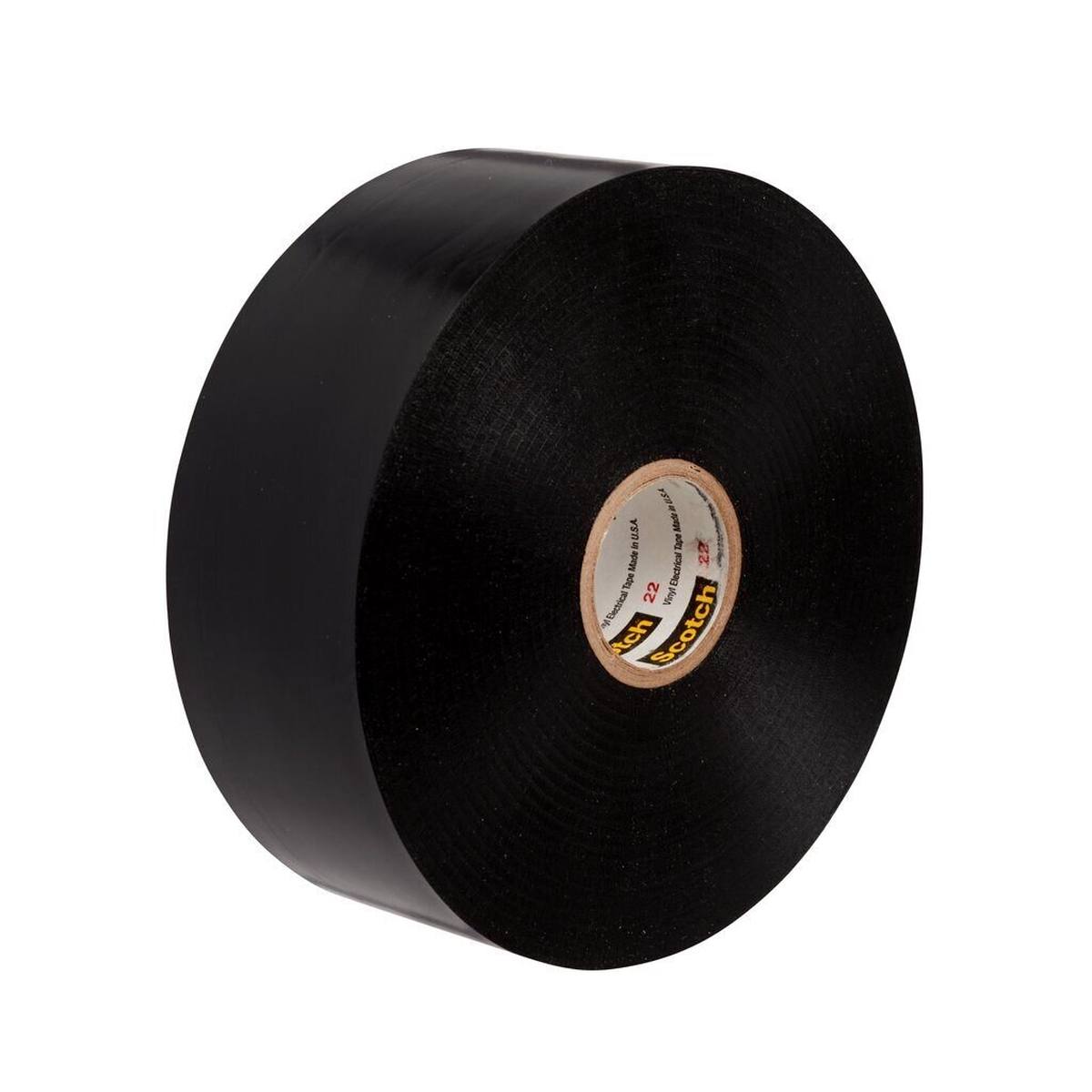 3M Scotch 22 Vinyl Isolatietape, zwart, 50 mm x 33 m, 0,25 mm
