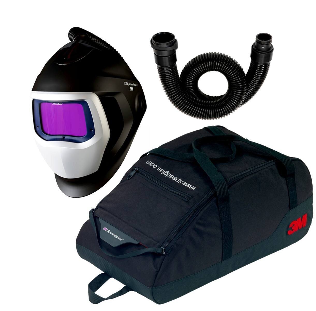 Maschera per saldatura 3M Speedglas 9100 Air con 9100XXi ADF, incl. tubo dell'aria, incl. borsa di stoccaggio 79 01 01 - Kit di aggiornamento TH2 #569026
