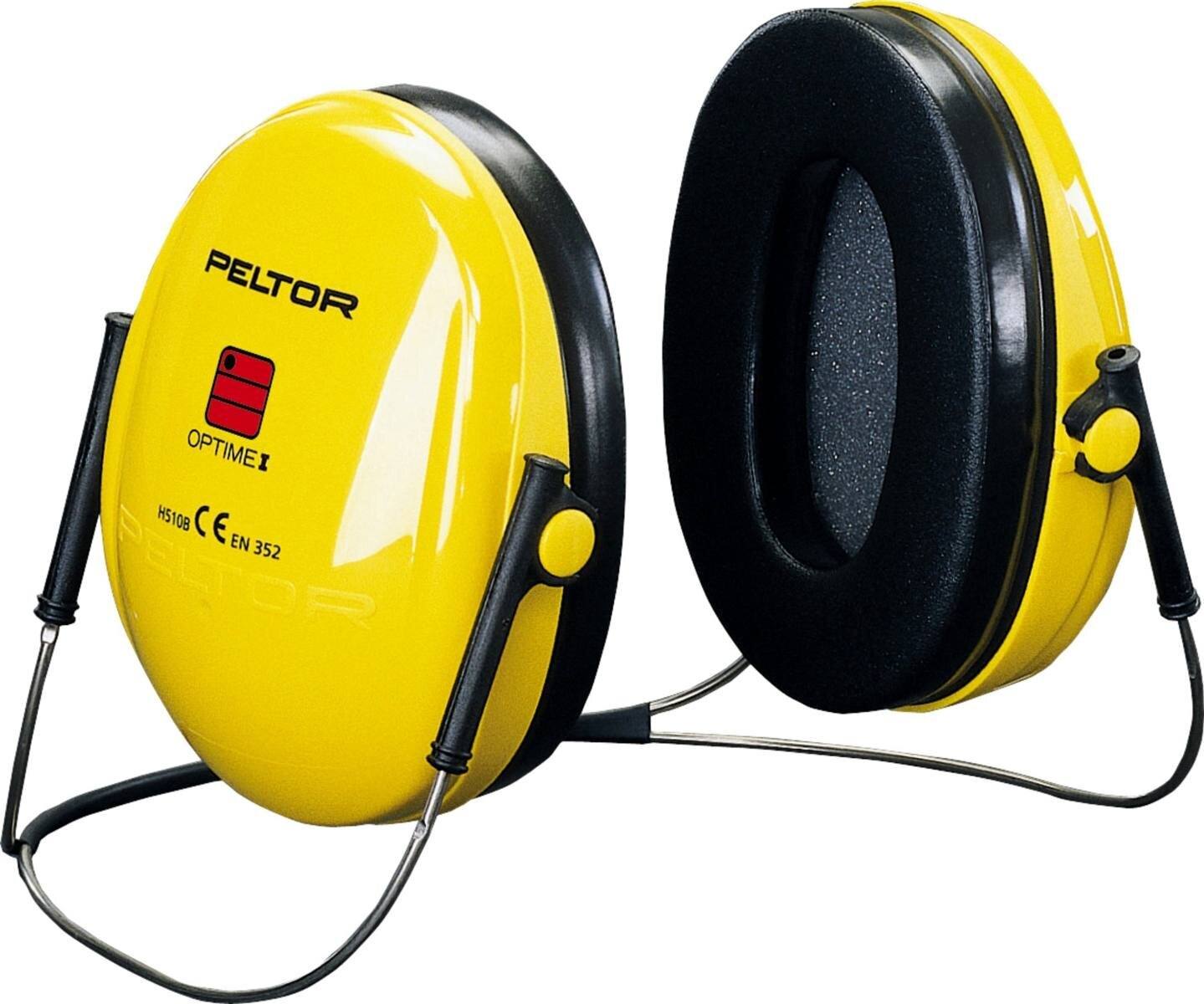 3M PELTOR Optime I oorkappen, nekband, geel, SNR=26 dB, H510B