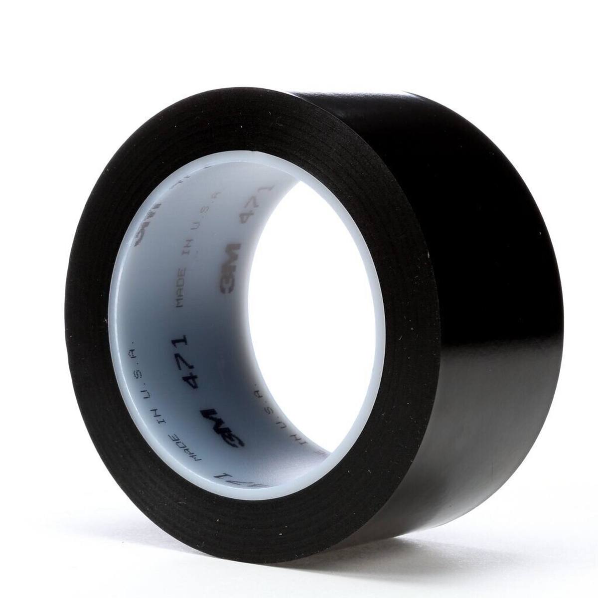 Nastro adesivo 3M in PVC morbido 471 F, nero, 50 mm x 33 m, 0,13 mm