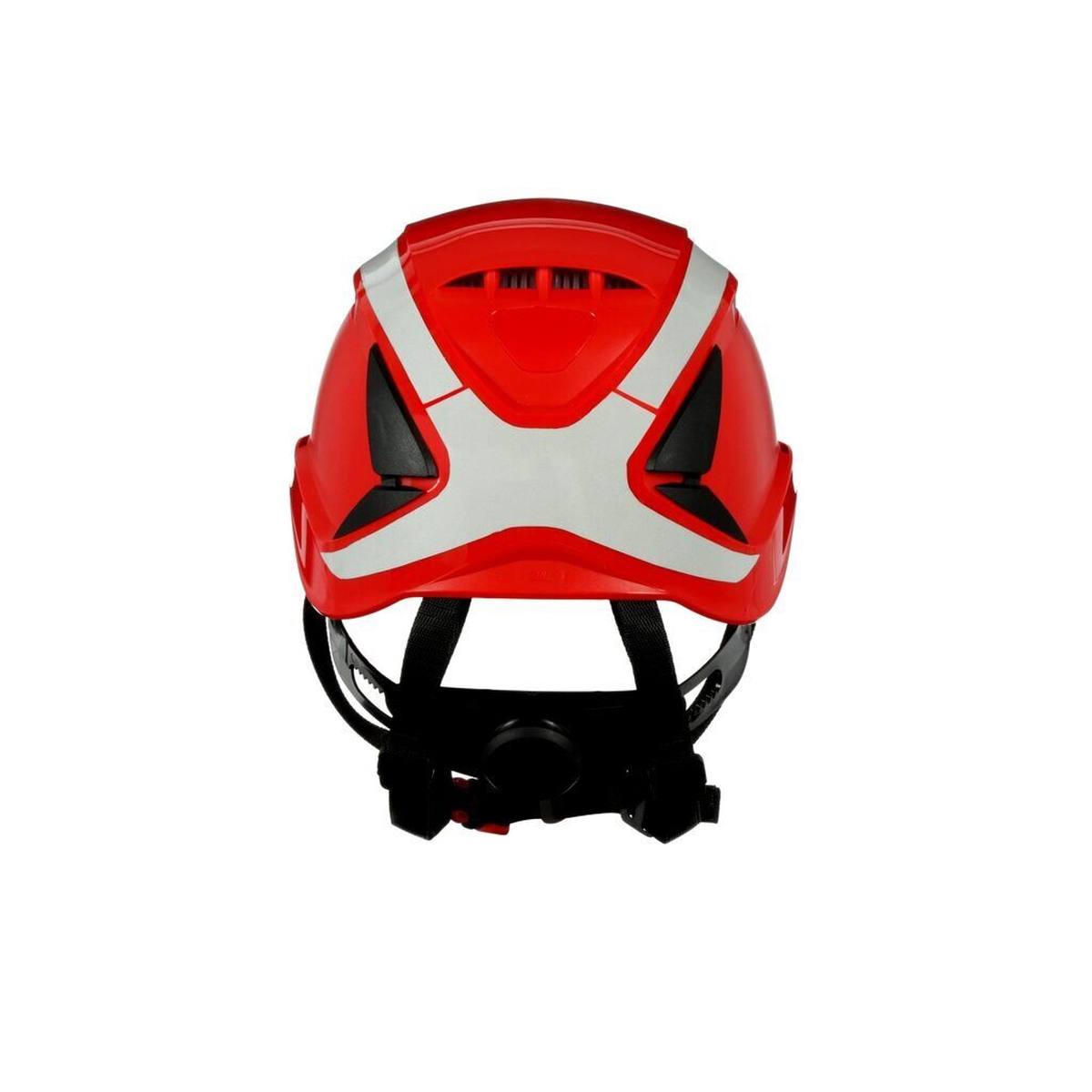 3M SecureFit safety helmet, X5005V-CE, red, ventilated, reflective, CE