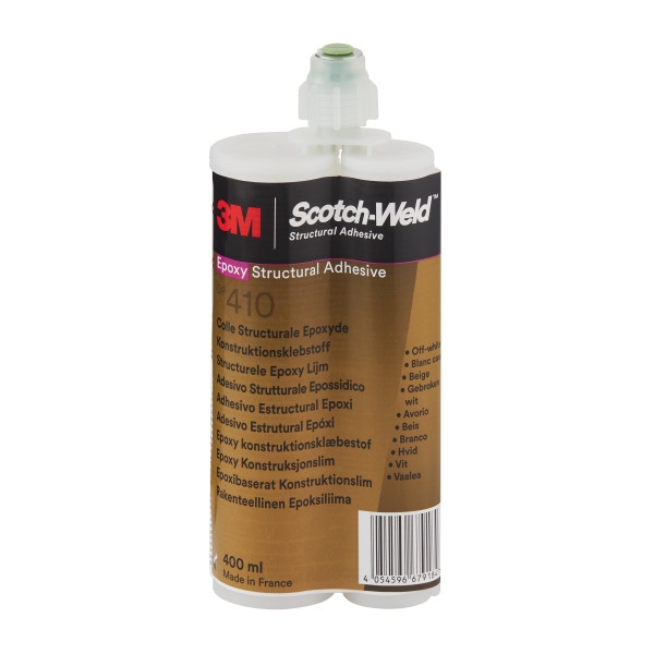 3M Scotch-Weld adhesivo de construcción de 2 componentes a base de resina epoxi para el sistema EPX DP 410, beige, 400 ml