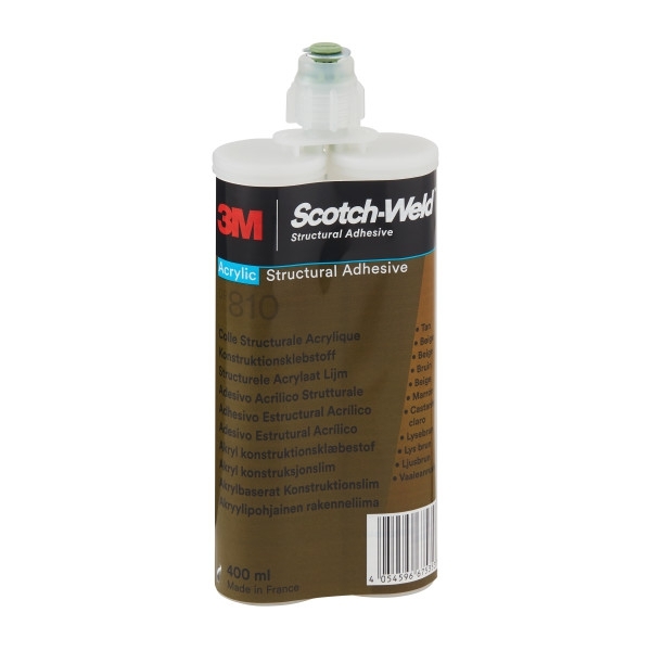 3M Scotch-Weld Adhesivo de construcción de base acrílica de 2 componentes para el sistema EPX DP 810, verde, 400 ml