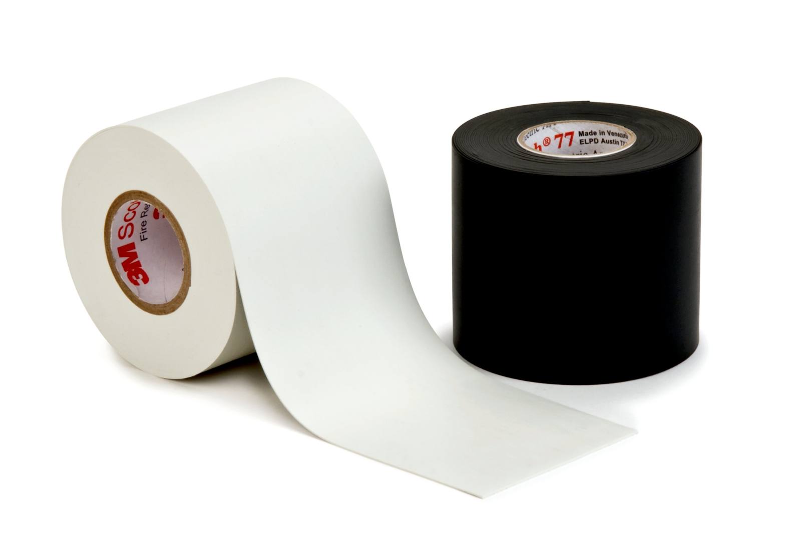 3M Scotch 77 brandwerende tape, zwart, 38 mm x 6,1 m, 0,76 mm