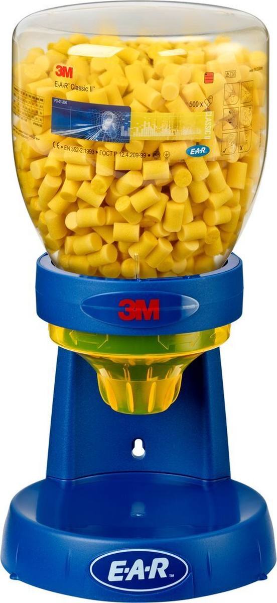 3M E-A-R Classic II Dispenser-Aufsatz für OneTouch Pro Dispenser, 500 Paar, gelb, SNR = 28 dB, PD01200
