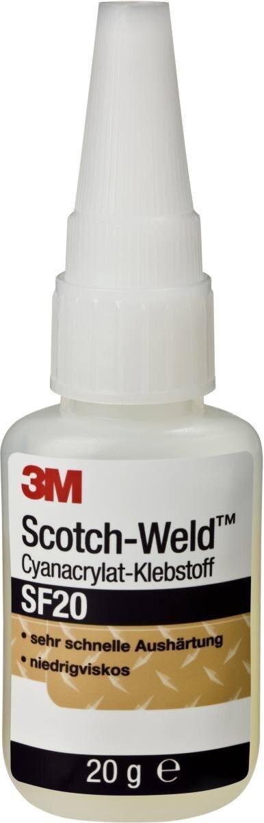 3M Scotch-Weld Cyanacrylat-Klebstoff SF 20, Klar, 20 g