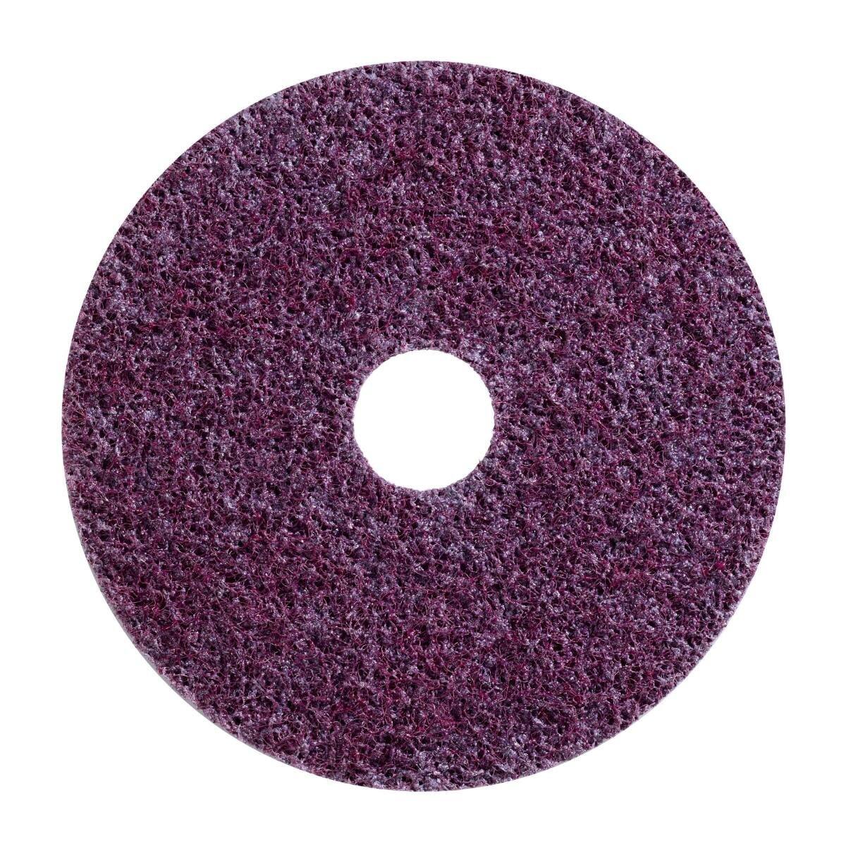 3M Scotch-Brite non-woven disc GB-DH with centering, red-brown, 115 mm, 22 mm, coarse heavy duty #60332