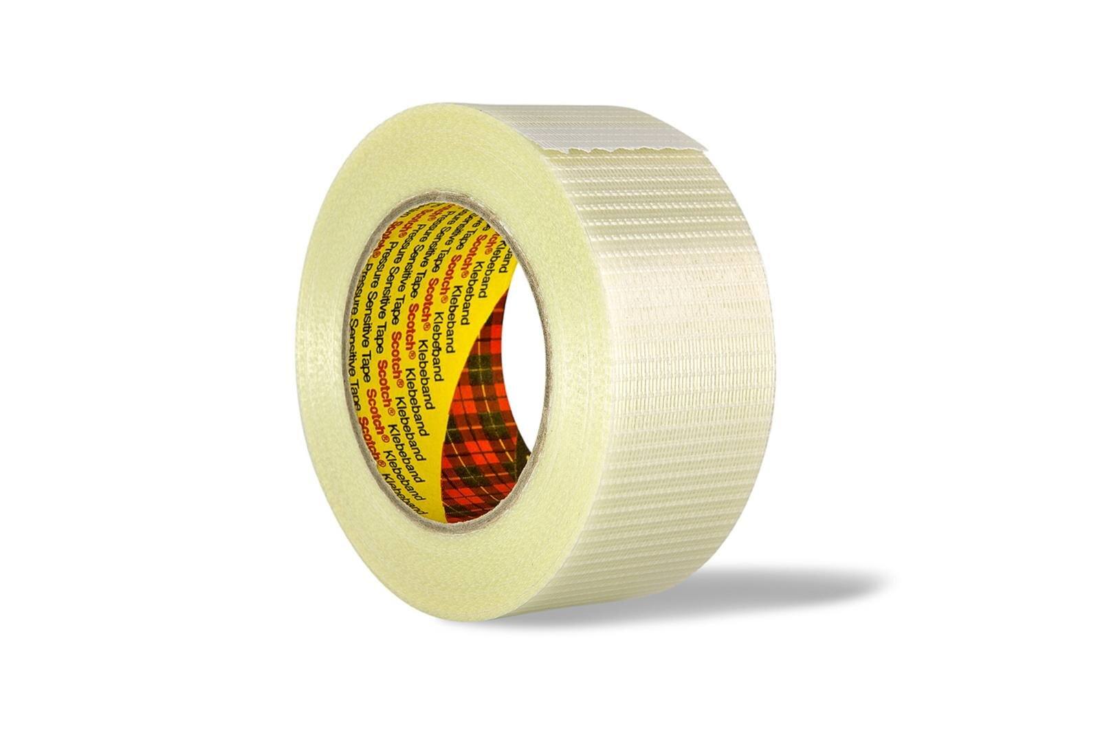 3M Scotch Filamentklebeband 8959, Transparent, 50 mm x 50 m, 0,145 mm, Einzelverpackt
