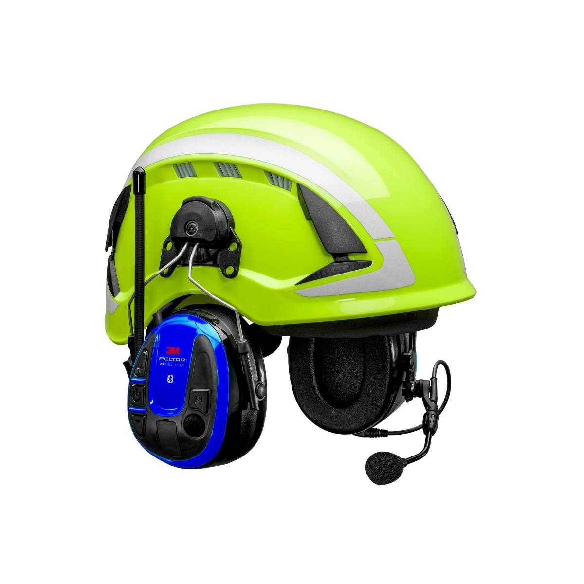 3M PELTOR WS ALERT XPI headset incl. ACK (FR09, FR08, LR6NM), 30 dB, Bluetooth MultiPoint technology, helmet mount, MRX21P3E3WS6-ACK