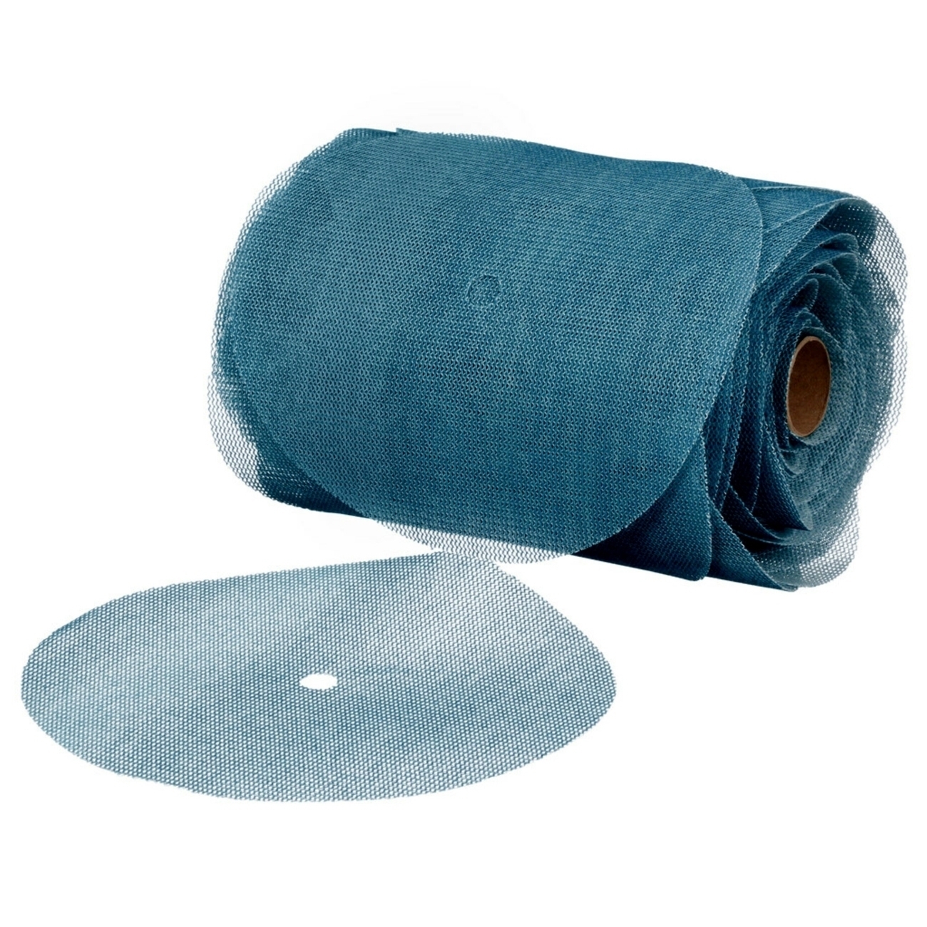 3M Disco de lija de rejilla azul en rollo, 150 mm, grano 120 , 100 discos/rollo, 36421