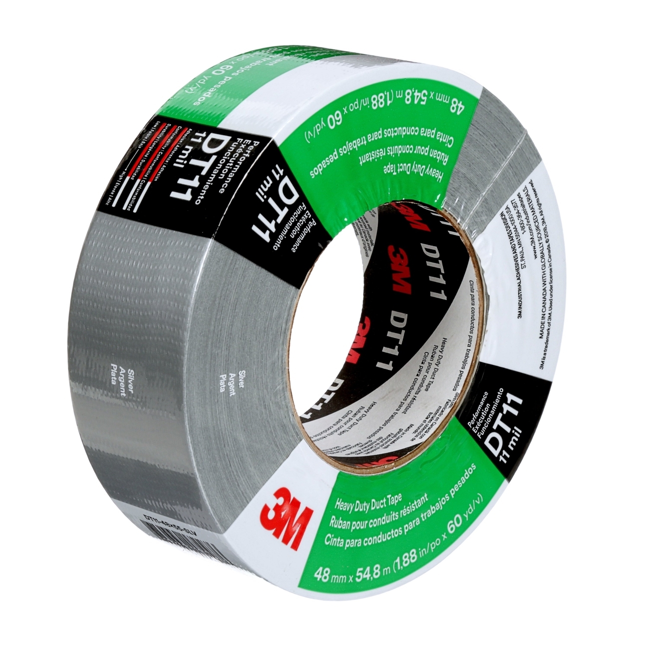 3M heavy duty fabric tape DT11, black, 48 mm x 55 m, 0.28 mm