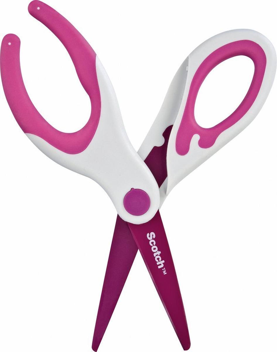 3M Scotch designer scissors pink 1 per pack 20 cm