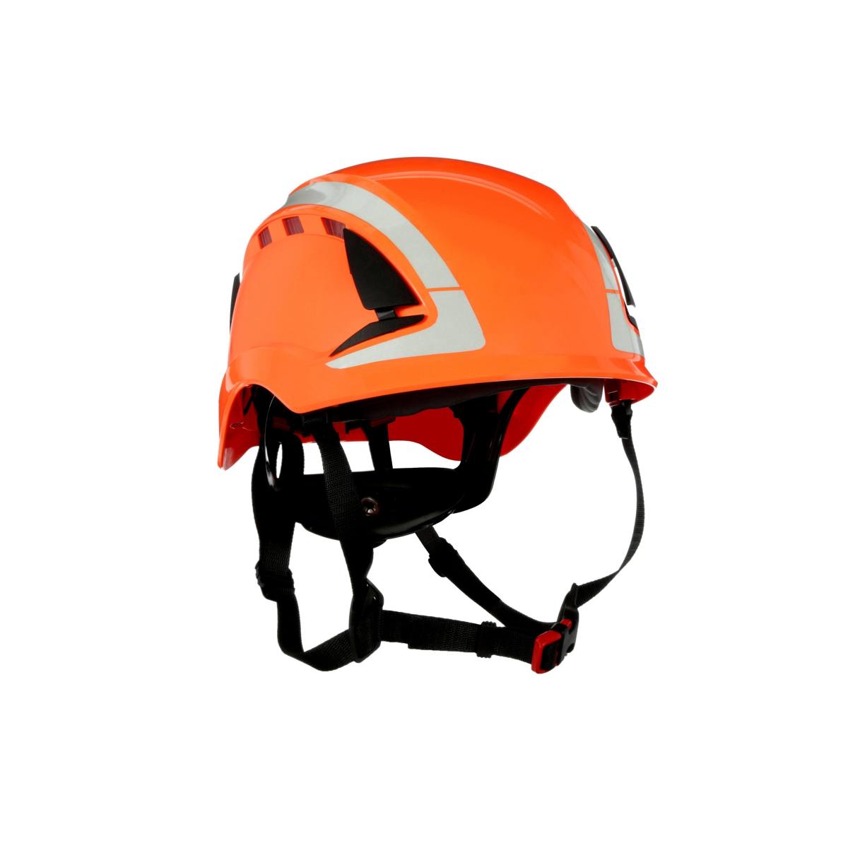 3M SecureFit safety helmet, X5007V-CE, orange, ventilated, reflective, CE