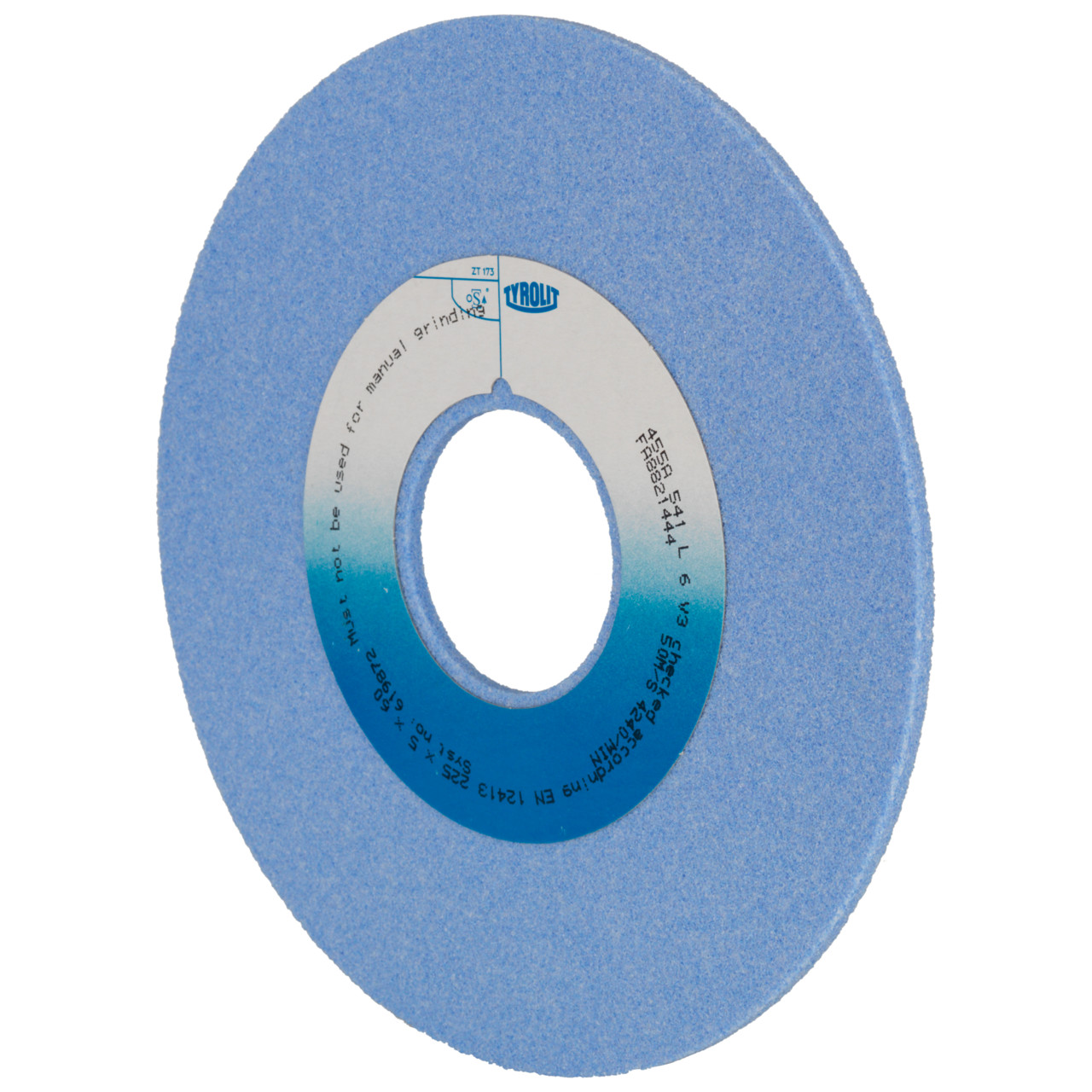 Tyrolit Ceramic conventional and resin-bonded CBN profile grinding wheels DxDxH 225x5x60 For carbide and HSS, shape: 1, Art. 619872