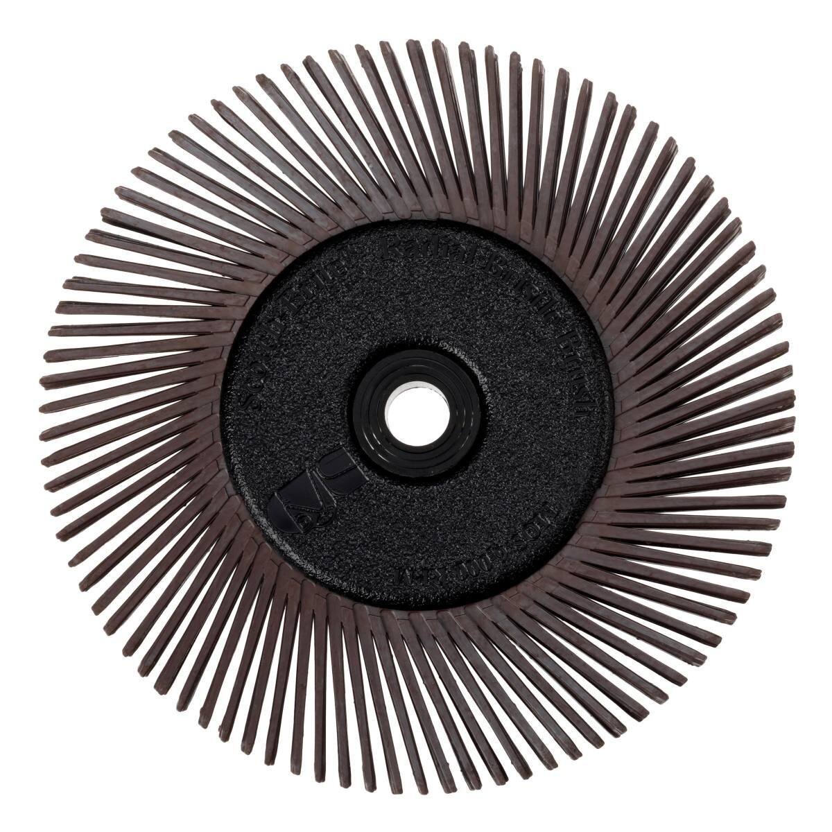 3M Scotch-Brite Radial Bristle Disc BB-ZB mit Flansch, dunkelbraun, 152,4 mm, P36, Typ A #27603
