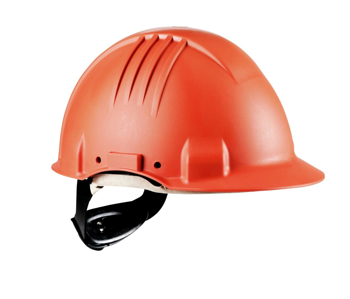 3M High-temperature safety helmet, ratchet fastening, non-ventilated, dielectric 1000 V, leather sweatband, orange, G3501M-OR