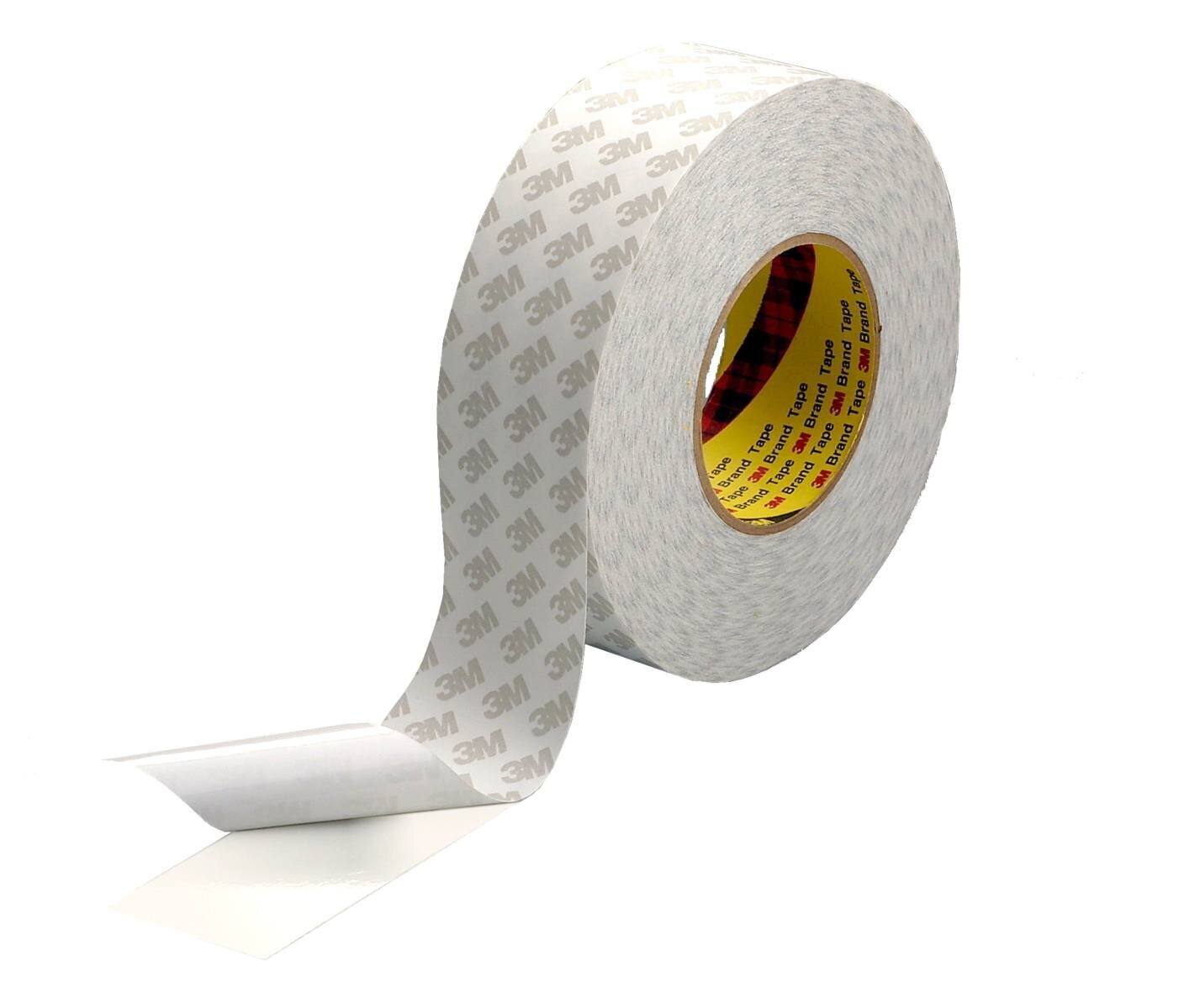3M Dubbelzijdig plakband met vliespapier als rug 9080HL, wit, 50 mm x 50 m, 0,16 mm